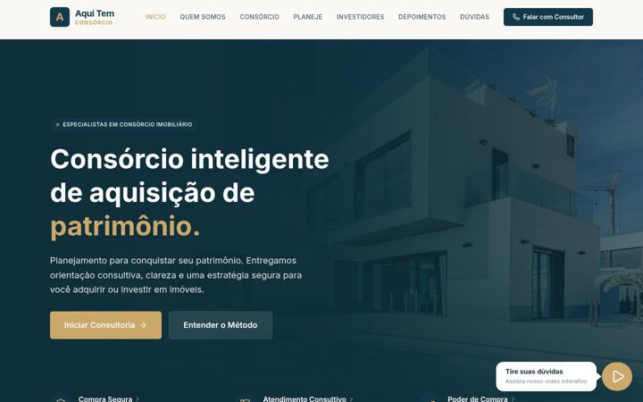 Screenshot ta' aquitemconsorcio.com.br