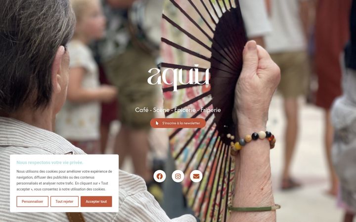 Screenshot of aquiu.fr