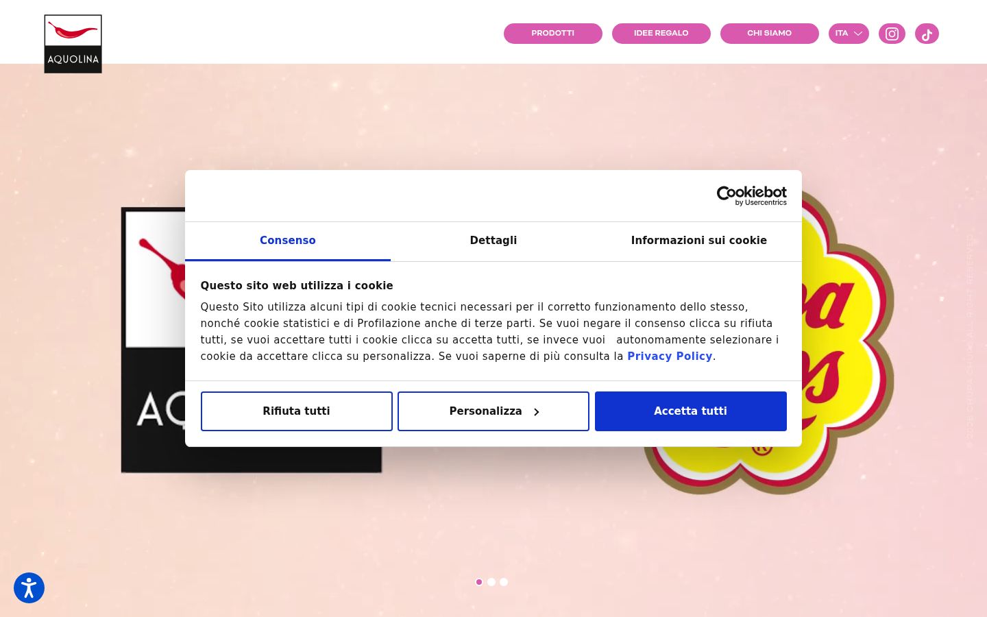 Screenshot tal-banner tal-kunsens muri qabel kwalunkwe interazzjoni