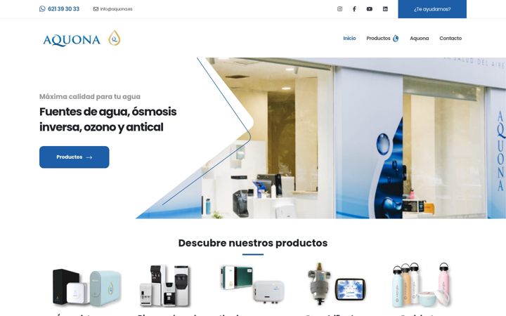 Screenshot von aquona.es