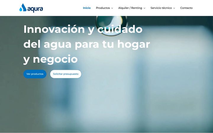 Screenshot von aqura.es