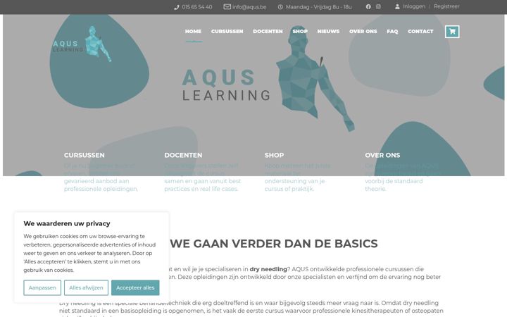 Screenshot von aqus.be