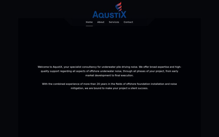 Snimka zaslona za aqustix.com