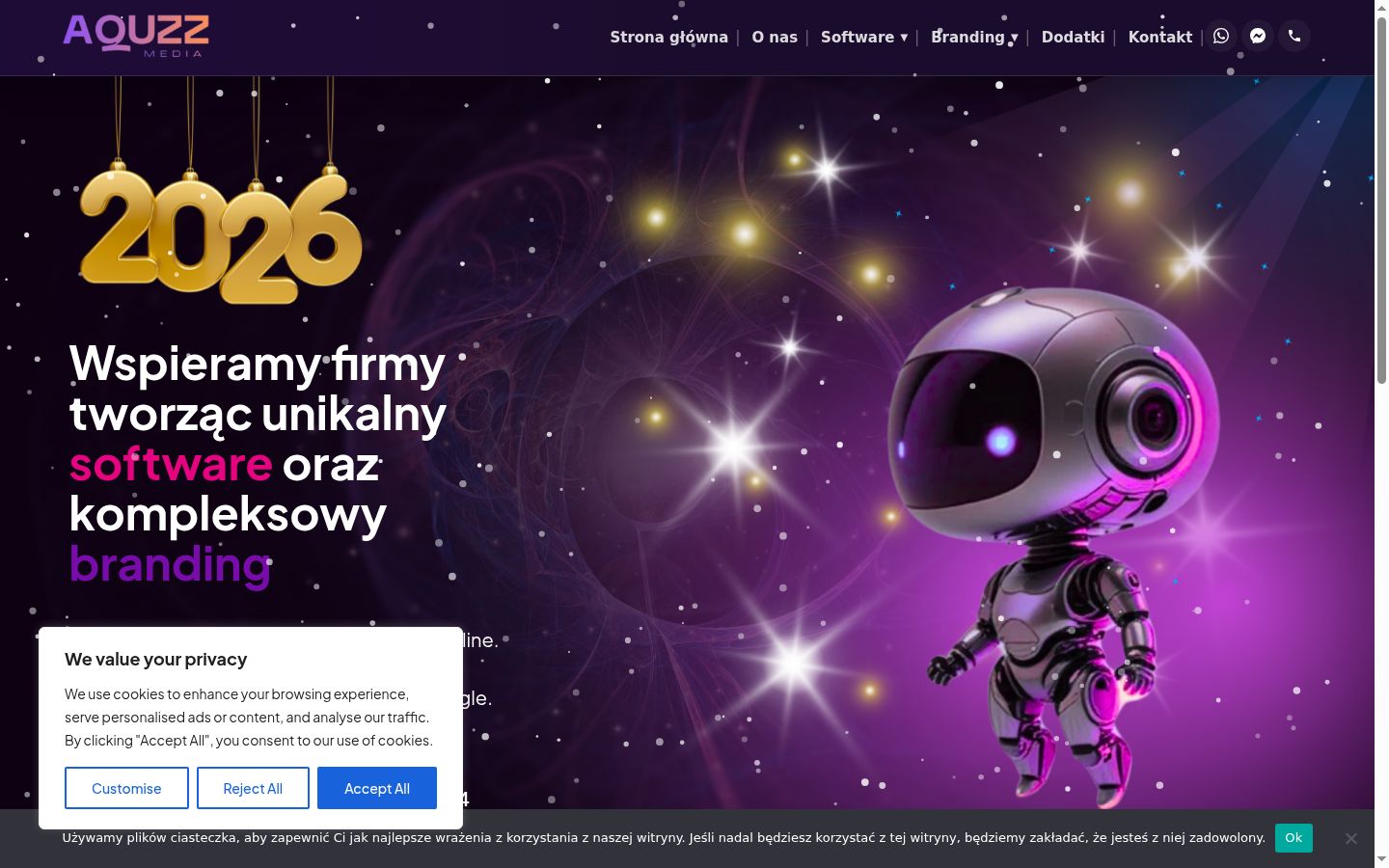 Sutikimo reklamjuostės, rodytos prieš bet kokią sąveiką, ekrano kopija