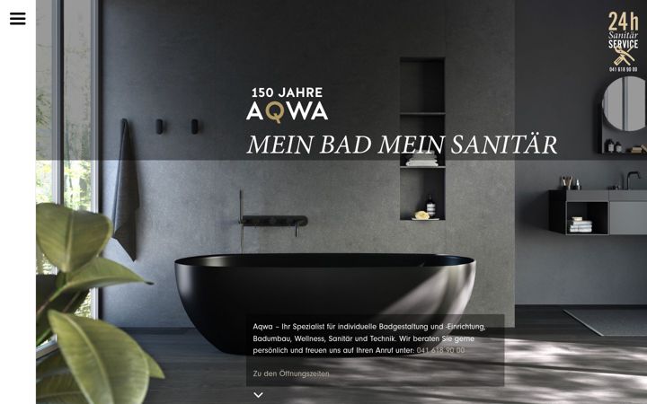 Screenshot of aqwa.ch