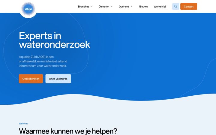 Skjermbilde av aqz.nl