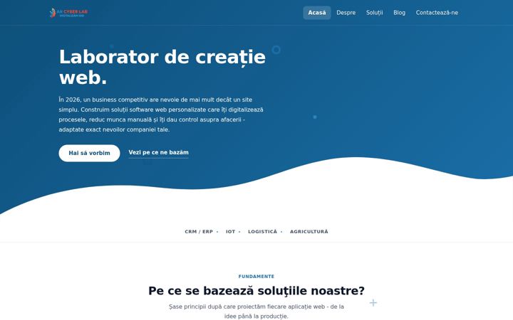 Snimka zaslona za ar-cyber-lab.ro