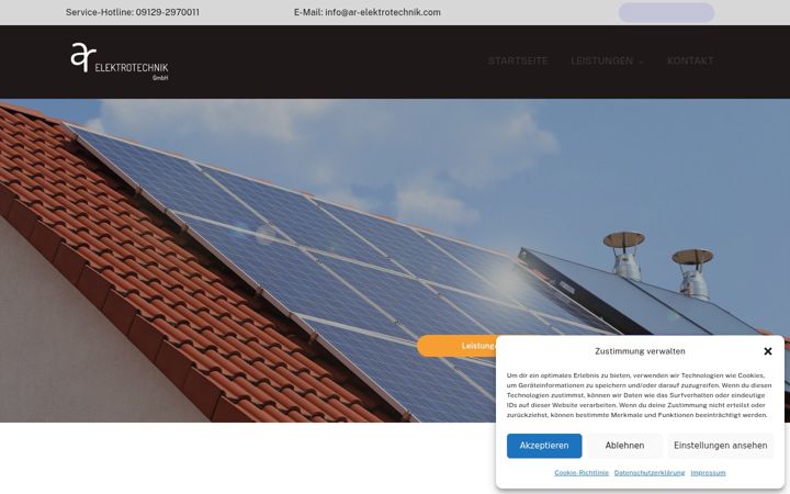 Screenshot ta' ar-elektrotechnik.com