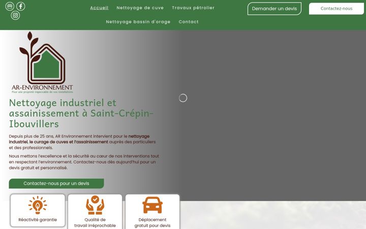 Screenshot of ar-environnement.fr