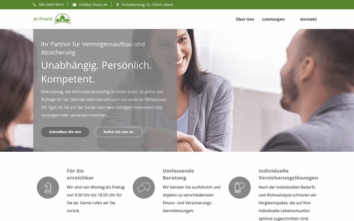 Snimka zaslona za ar-finanz.de