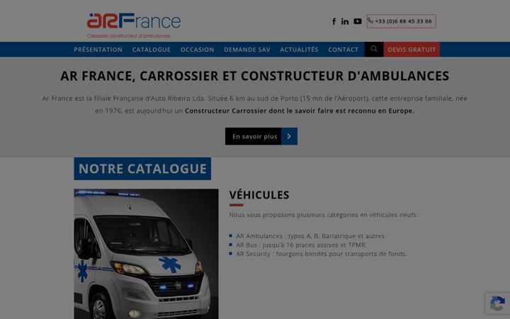 Screenshot of ar-france.fr