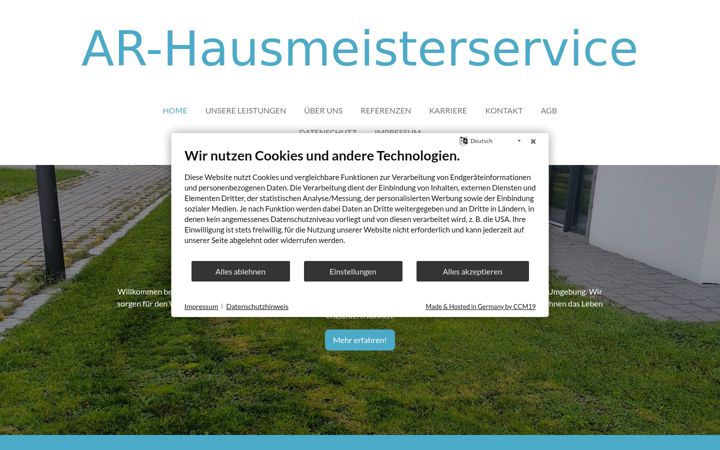 Screenshot of ar-hausmeisterservice.com