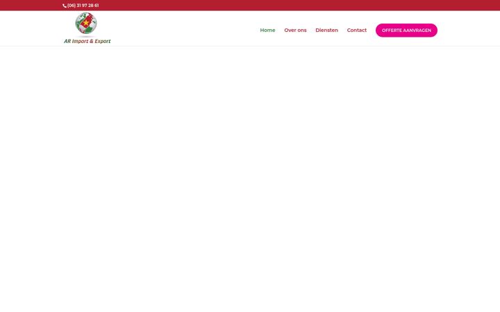 Screenshot of ar-importexport.nl
