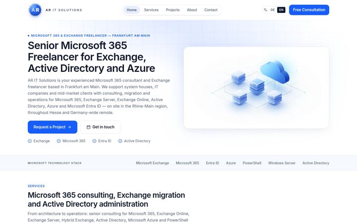 Screenshot of ar-it-solutions.com