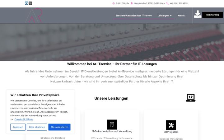 Screenshot van ar-itservice.de