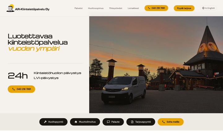 Screenshot van ar-kiinteisto.fi