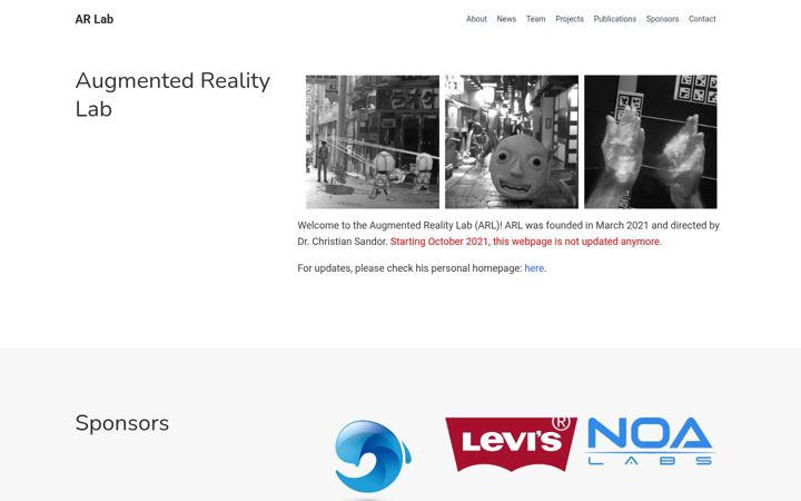 Screenshot of ar-lab.org