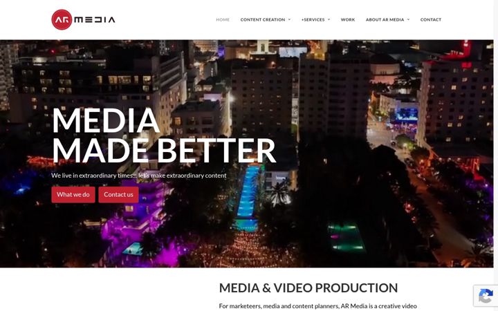 Screenshot van ar-media.co.uk