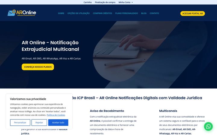 Screenshot van ar-online.com.br