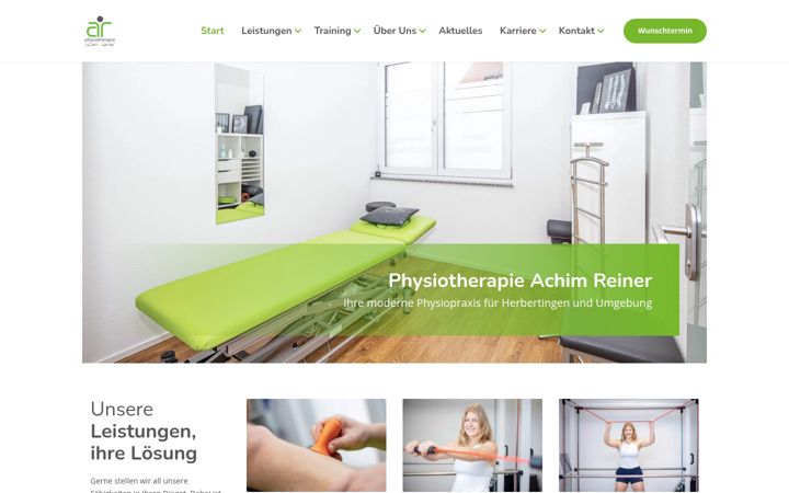 Screenshot ta' ar-physiotherapie.de