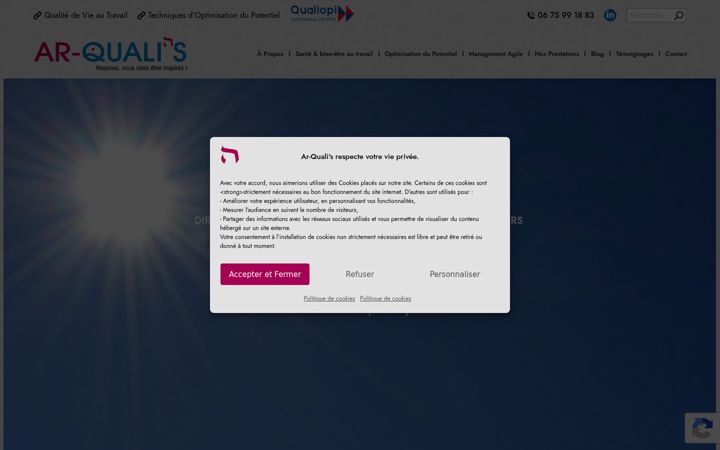 Screenshot of ar-qualis.com