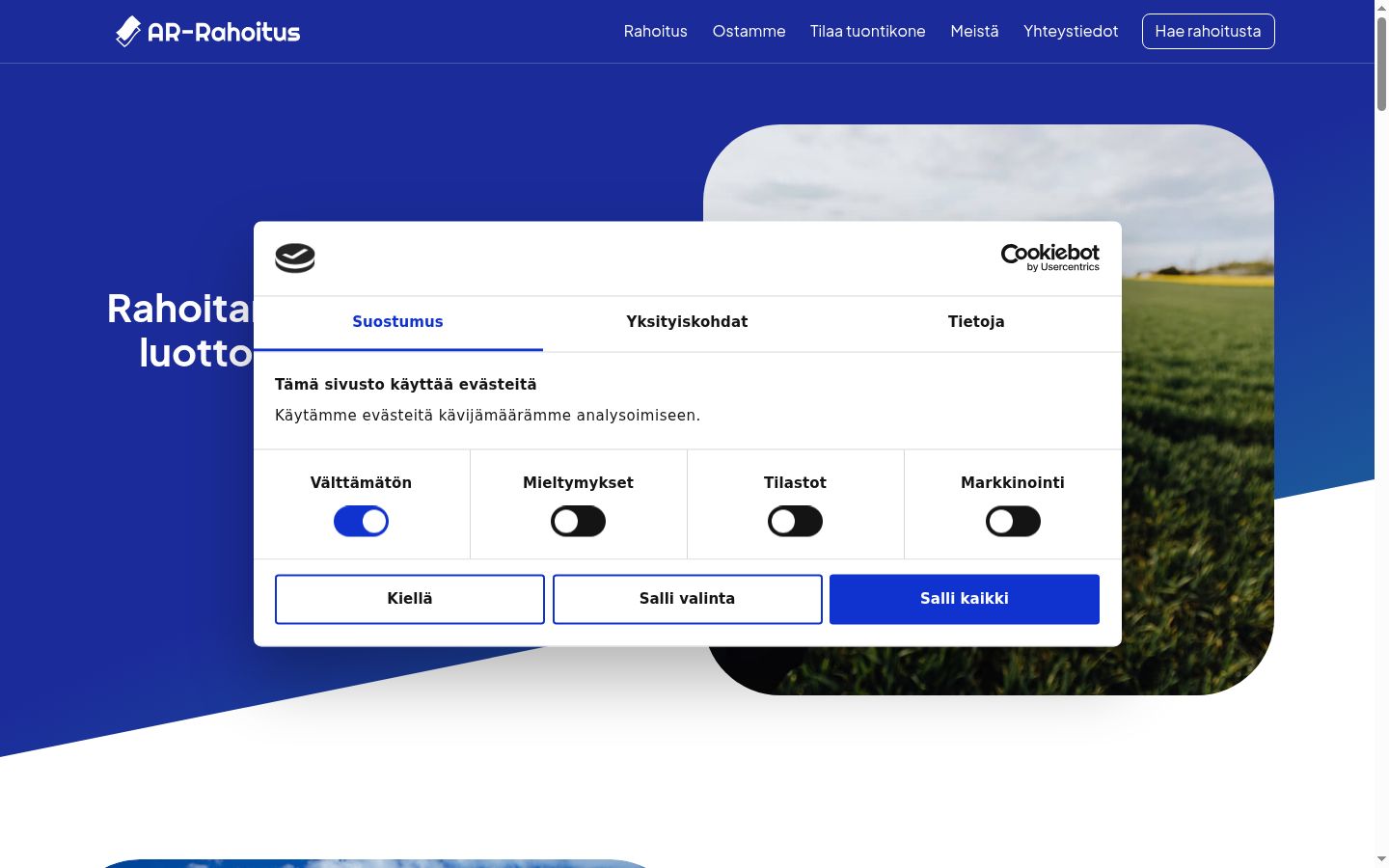 Skjámynd af samþykkisborðanum eins og hann birtist áður en nokkur samskipti fóru fram