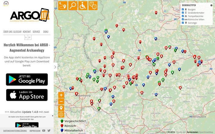 Képernyőkép: ar-route.de