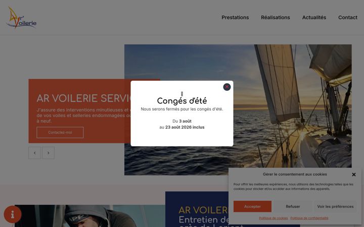 Screenshot of ar-voilerie-services.fr