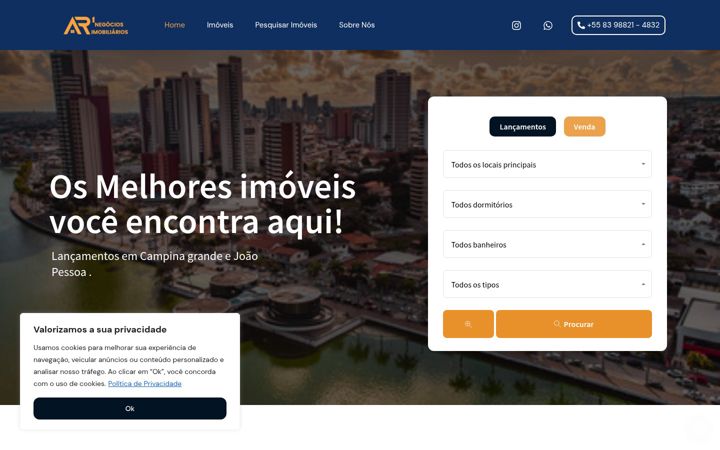 Screenshot di ar1negociosimobiliarios.com