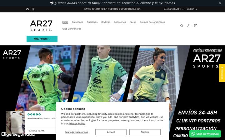 Screenshot of ar27sports.es