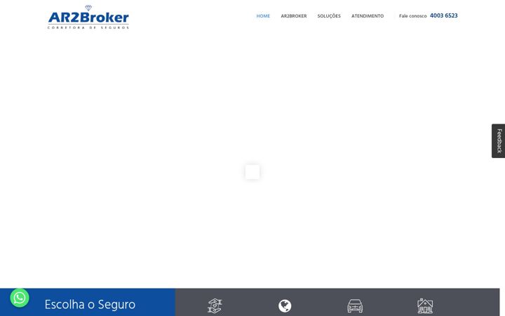 Screenshot of ar2brokerseguros.com.br