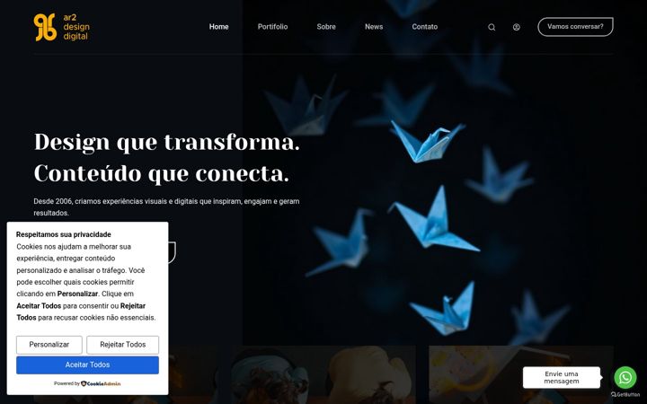 Screenshot of ar2design.com.br