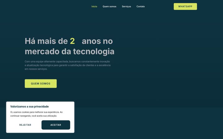 Screenshot of ar3tech.com.br