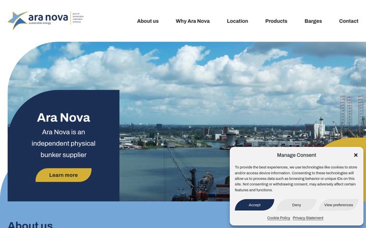 Screenshot of ara-nova.eu