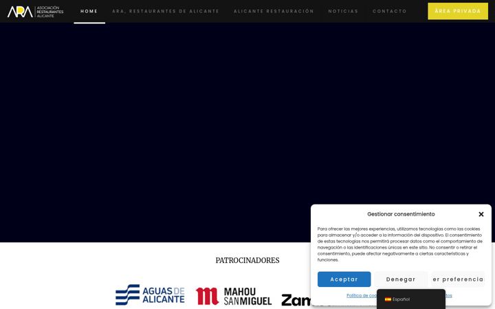Screenshot of araalicante.com