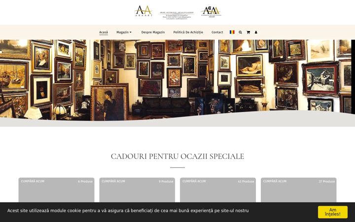 Screenshot of araartcadeaux.com