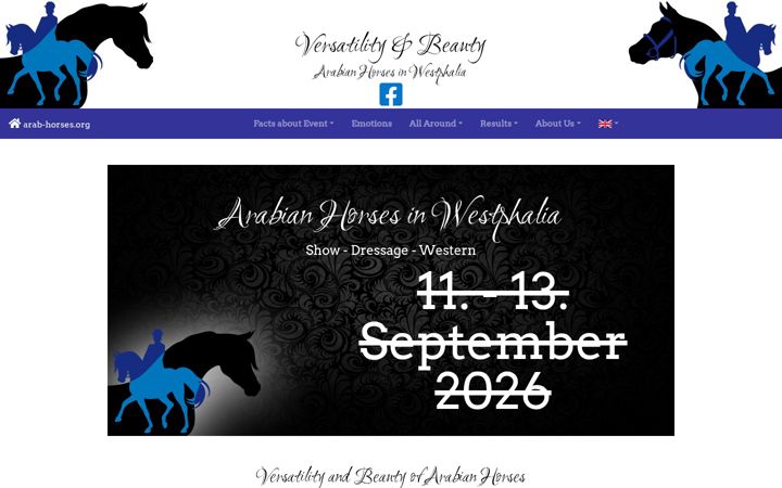 Ekrānuzņēmums no arab-horses.org