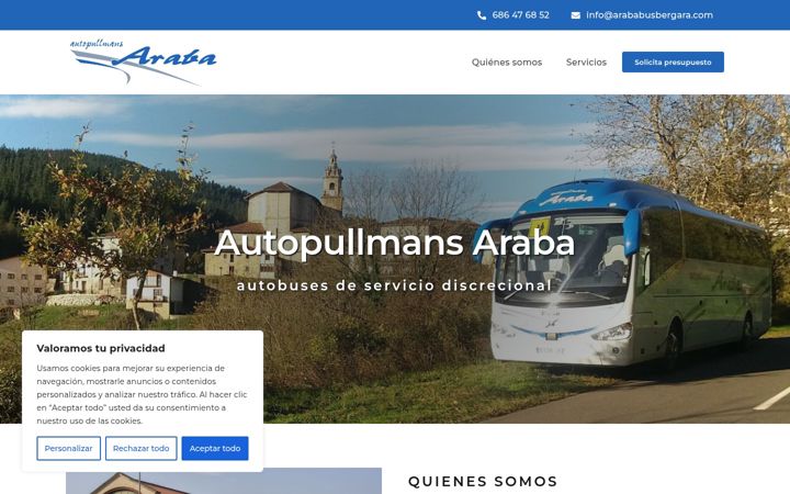 Screenshot di arababusbergara.com