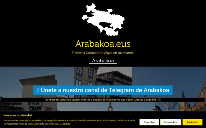 Screenshot of arabakoa.eus