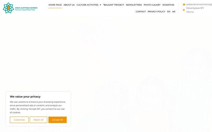 Screenshot of arabaustrianwomens.org