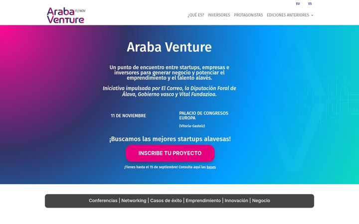Screenshot di arabaventure.com