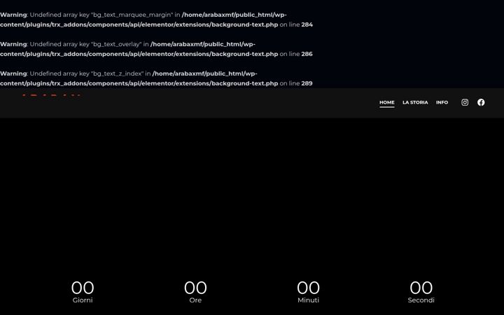 Screenshot of arabaxmusicfestival.it