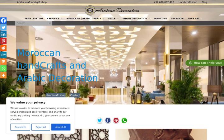 Screenshot di arabcraftshop.com