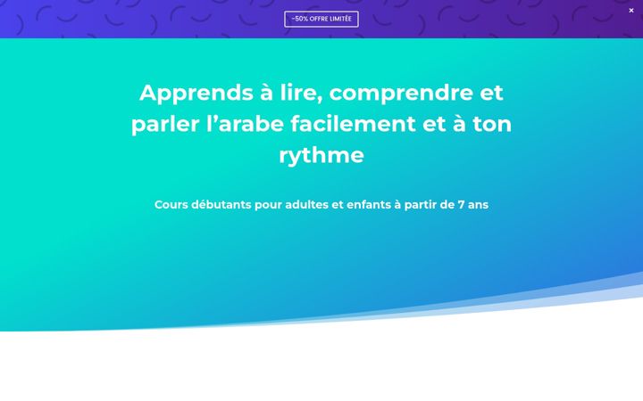 Screenshot of arabeclasse.fr