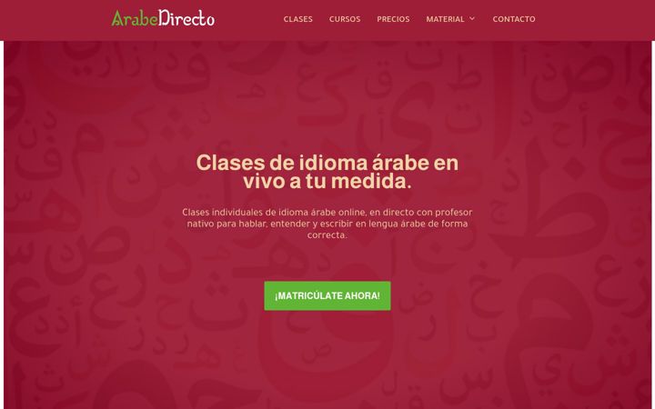 Screenshot of arabedirecto.com
