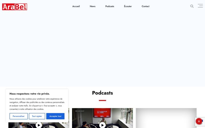 Screenshot of arabel.fm