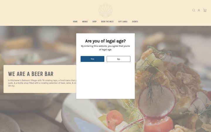 Screenshot of arabellaparkbar.com