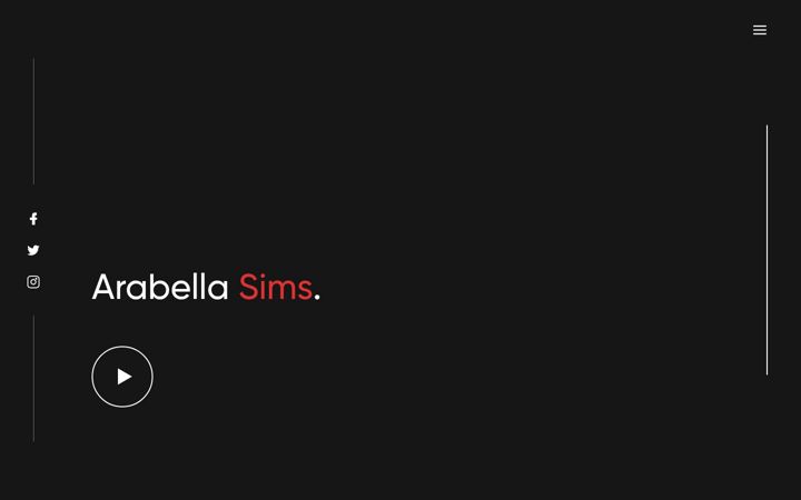 Screenshot of arabellasims.com
