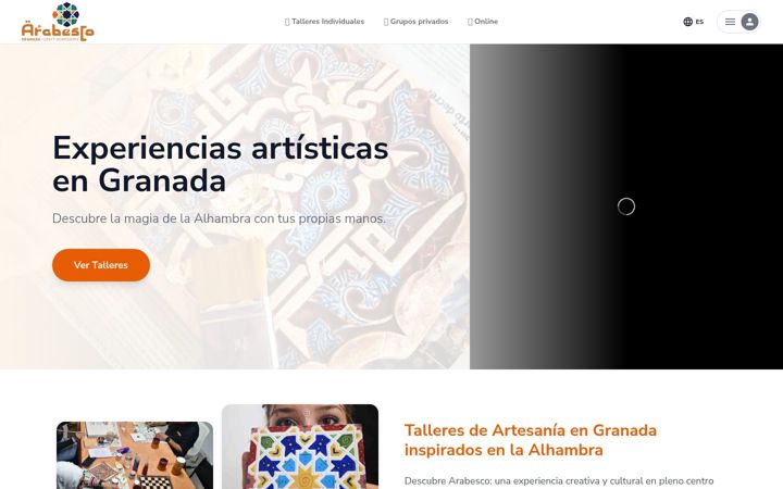 Screenshot of arabesco.es