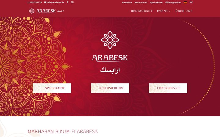 Screenshot of arabesk.de